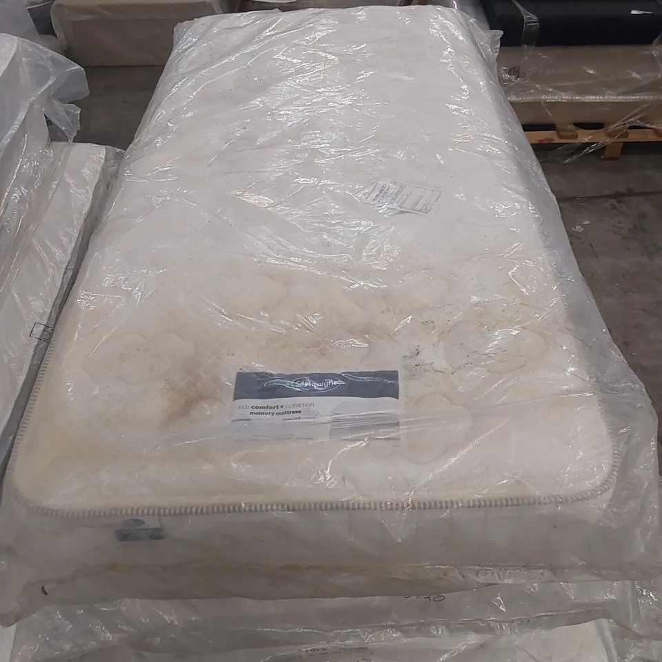QUALITY BAGGED SILENTNIGHT 90cm SINGLE KIDS COMFORT OPEN COIL MEMORY MATTRESS 