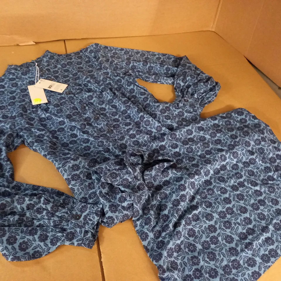 BODEN FLOWER PRINT LONG SLEEVE DRESS - UK 12 R