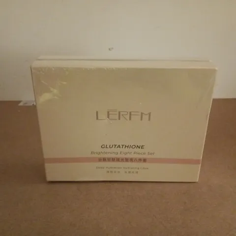 BOXED AND SEALED LERFM GLUTATHIONE BRIGHTENING EIGHT PIECE SET