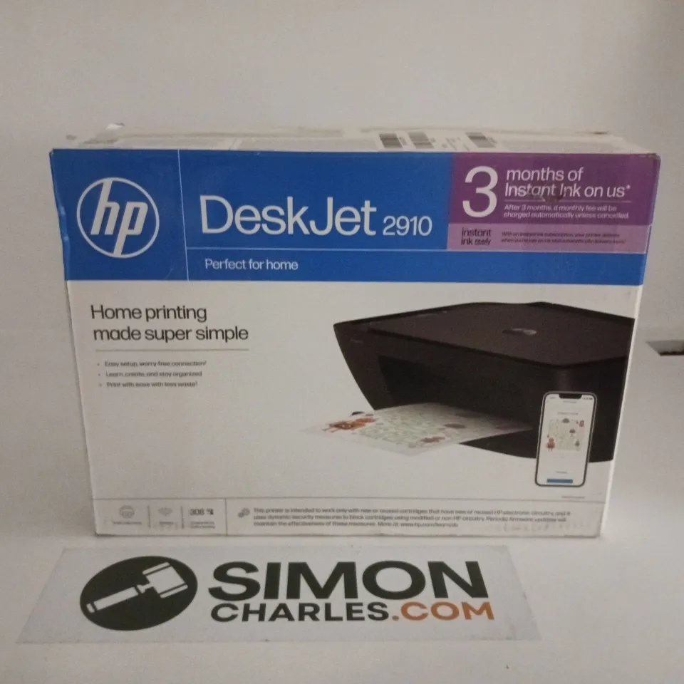 HP DESKJET 2910 PRINTER BOXED