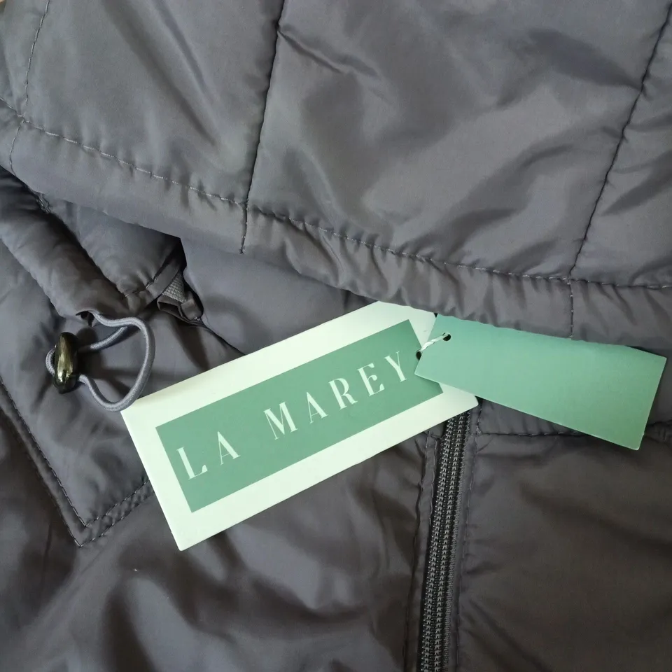 LA MAREY PADDED HOODED JACKET – UK L (PURPLE)