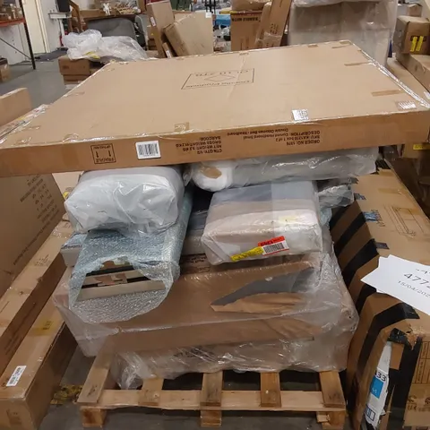 PALLET OF ASSORTED DESIGNER BEDS AND BED PARTS