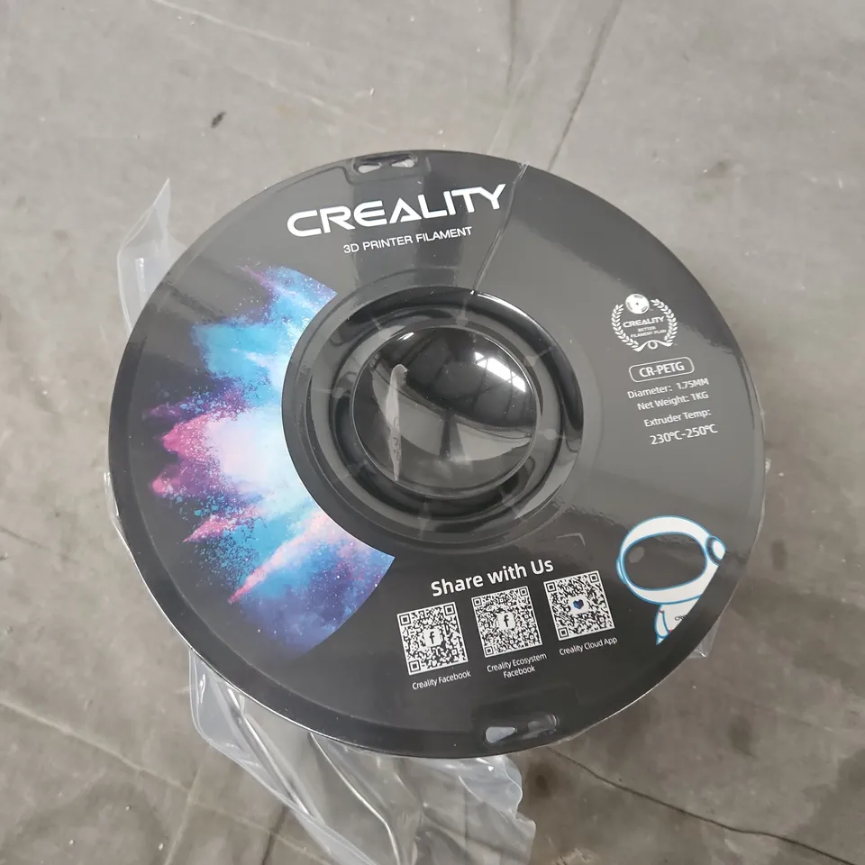 BOXED CREALITY 3D PRINTER FILAMENT IN BLUE
