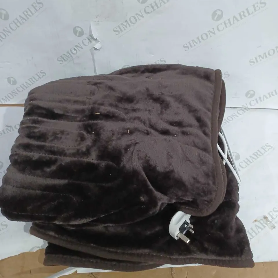 COZEE HOME HEATED THROW CHOCOLATE