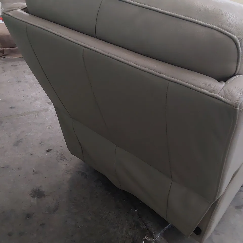 DESIGNER JAMES POWER RECLINING EASY LEAD GREY LEATHER 