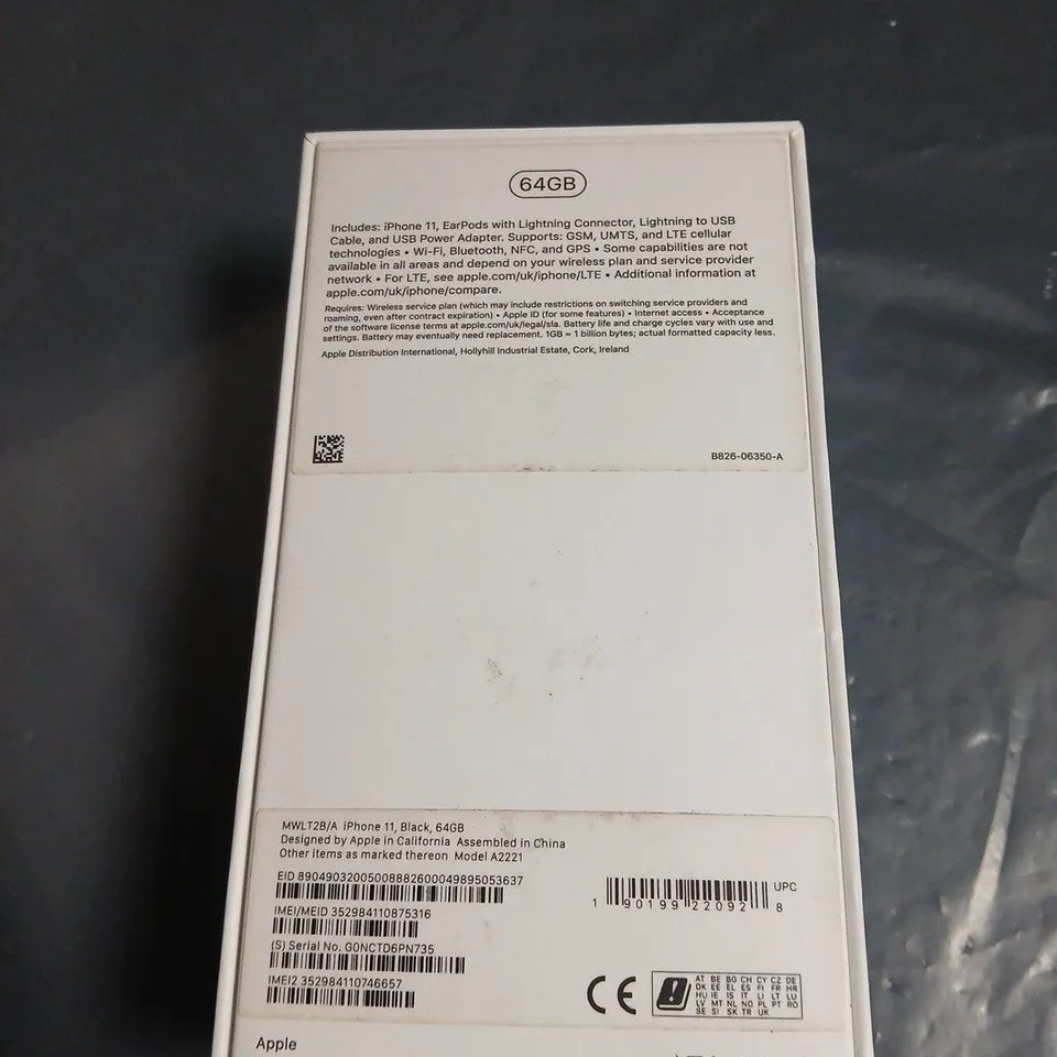 APPLE IPHONE 11 – 64GB – BLACK - BOXED 