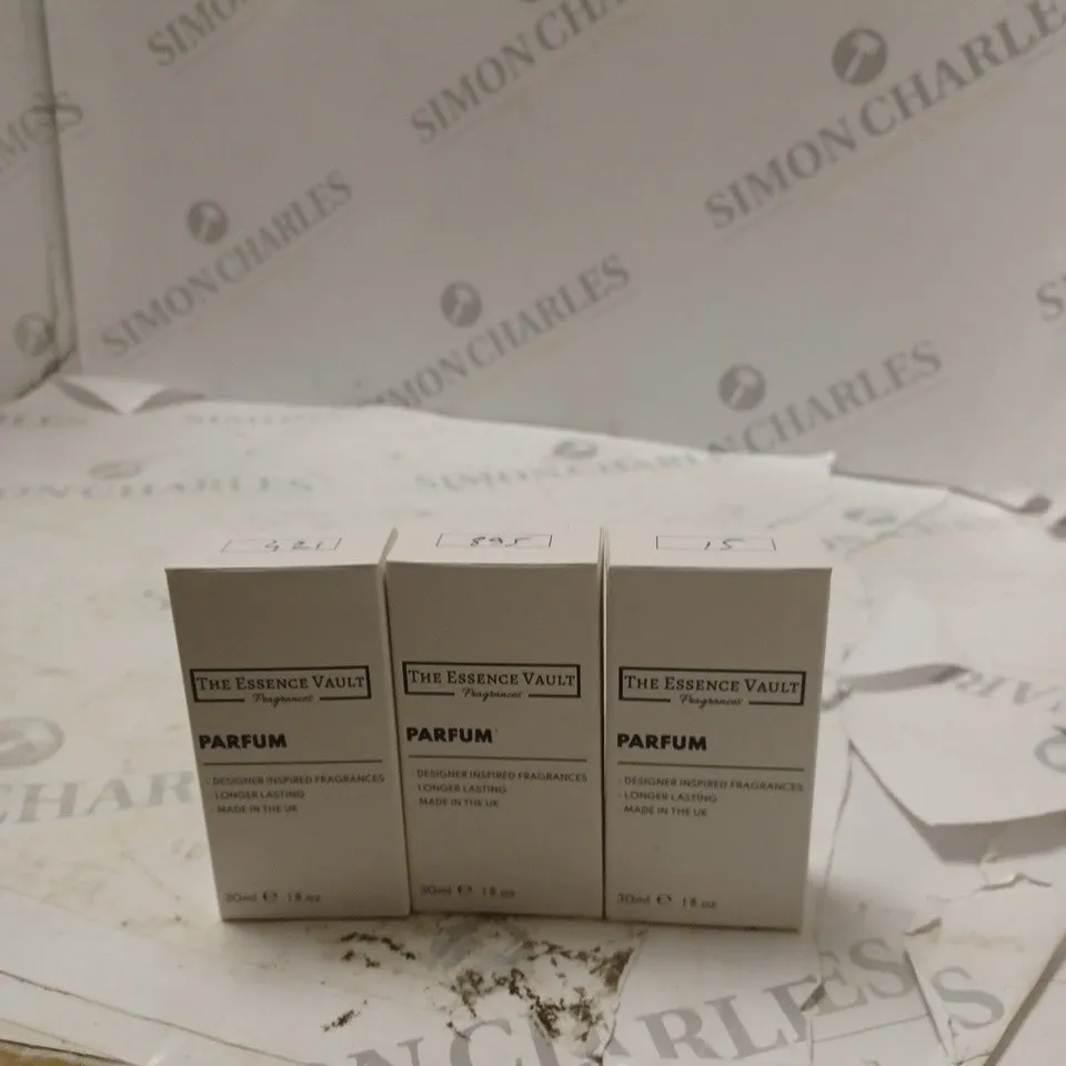 THREE BOXED THE ESSENCE VAULT FRAGRANCES PARFUMS 30ML
