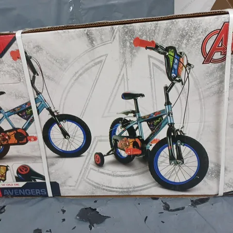 BOXED MARVEL AVENGERS 14 INCH AVENGERS BIKE
