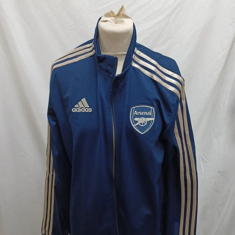 ADIDAS ARSENAL ZIP UP JACKET IN NAVY - L