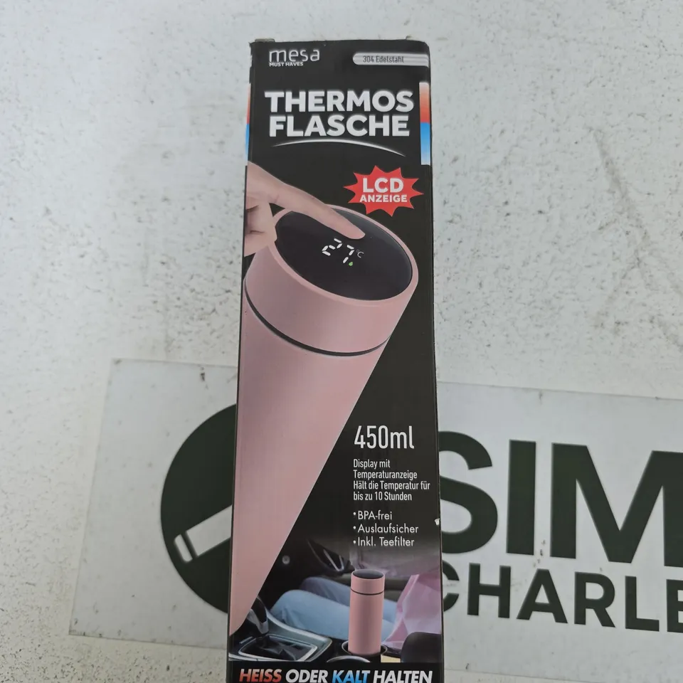 MESA THERMOS FLASK 450ML WITH LCD DISPLAY – PINK
