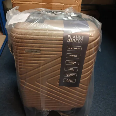 PLANET DIRECT ABS 20" FOUR-WHEEL SPINNER SUITCASE β CHAMPAGNE