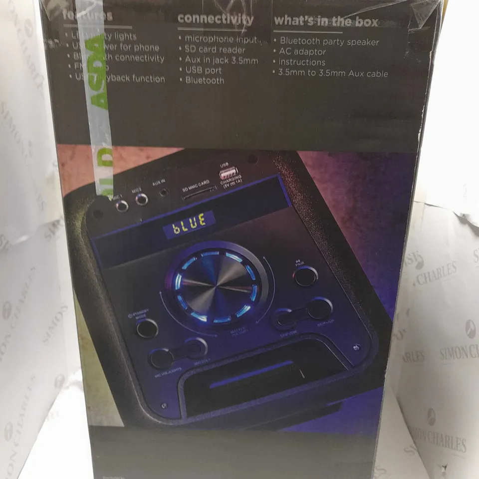 ONN BLUETOOTH PARTY SPEAKER-3.5MM INPUT