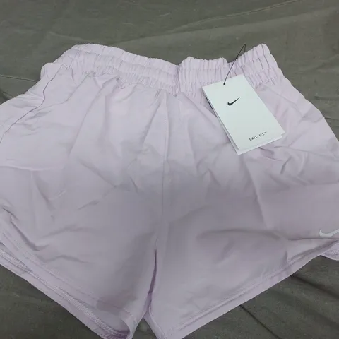 NIKE GIRLS DRI-FIT ONE WOVEN SHORTS, LILAC - UK SIZE KIDS M 