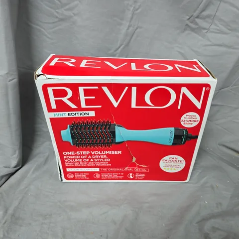 BOXED REVLON ONE-STEP VOLUMISER MINT EDITION – HAIR DRYER & STYLER