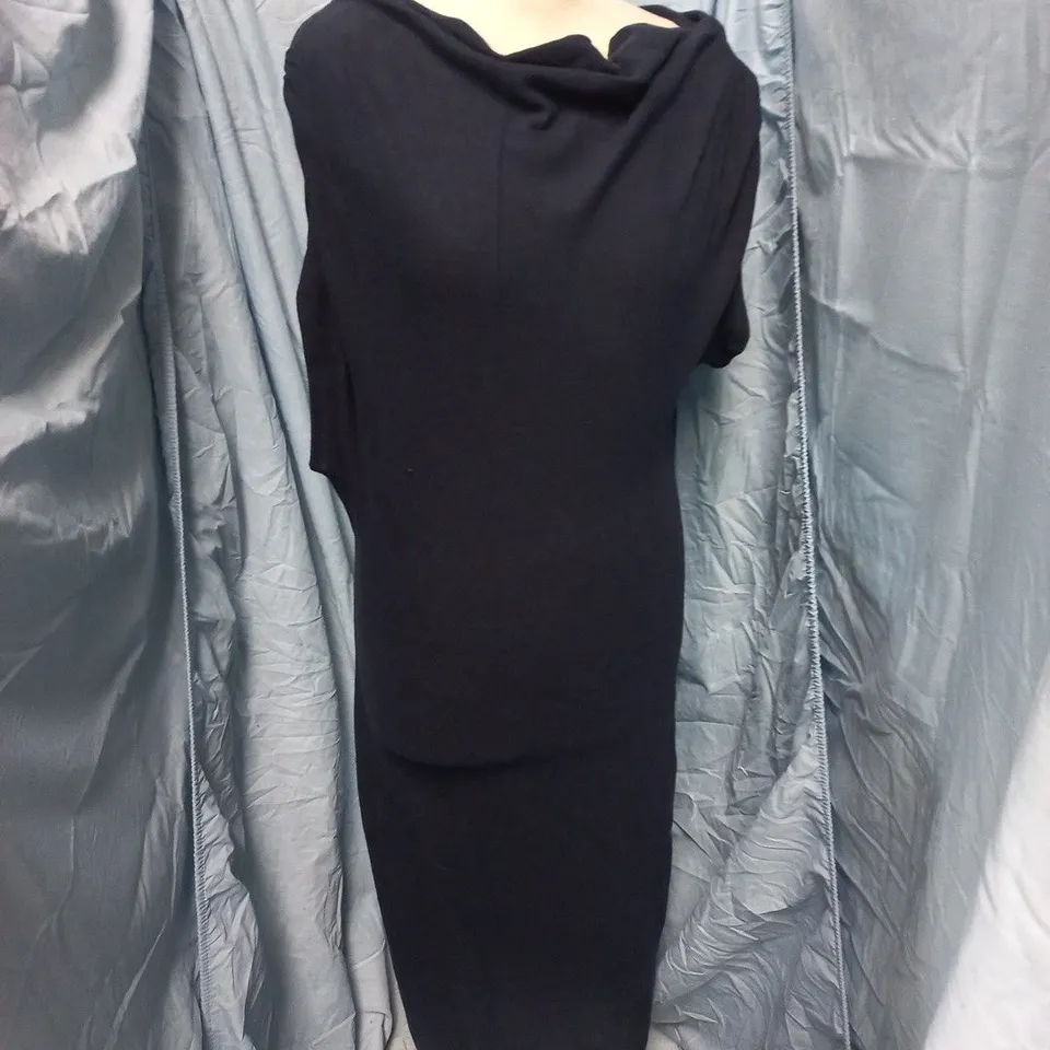 REFORMATION IRIS KNIT DRESS – MIDNIGHT, UK SIZE S (US S)