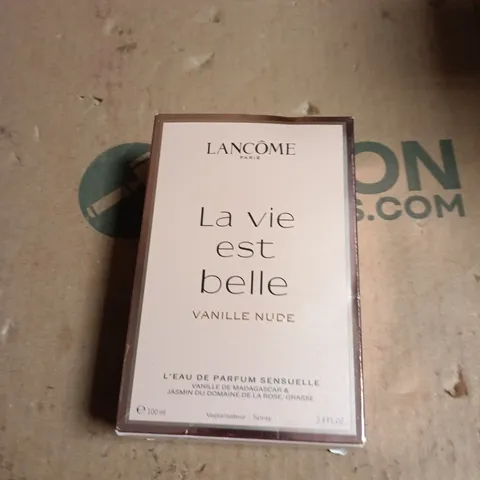 LANCÔME LA VIE EST BELLE VANILLA NUDE EAU DE PARFUM 100ML BOXED