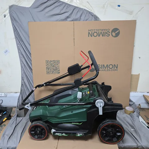 WEBB 40V CORDLESS LAWN MOWER – TWIN 20V BATTERIES INCLUDED, 43CM CUTTING WIDTH