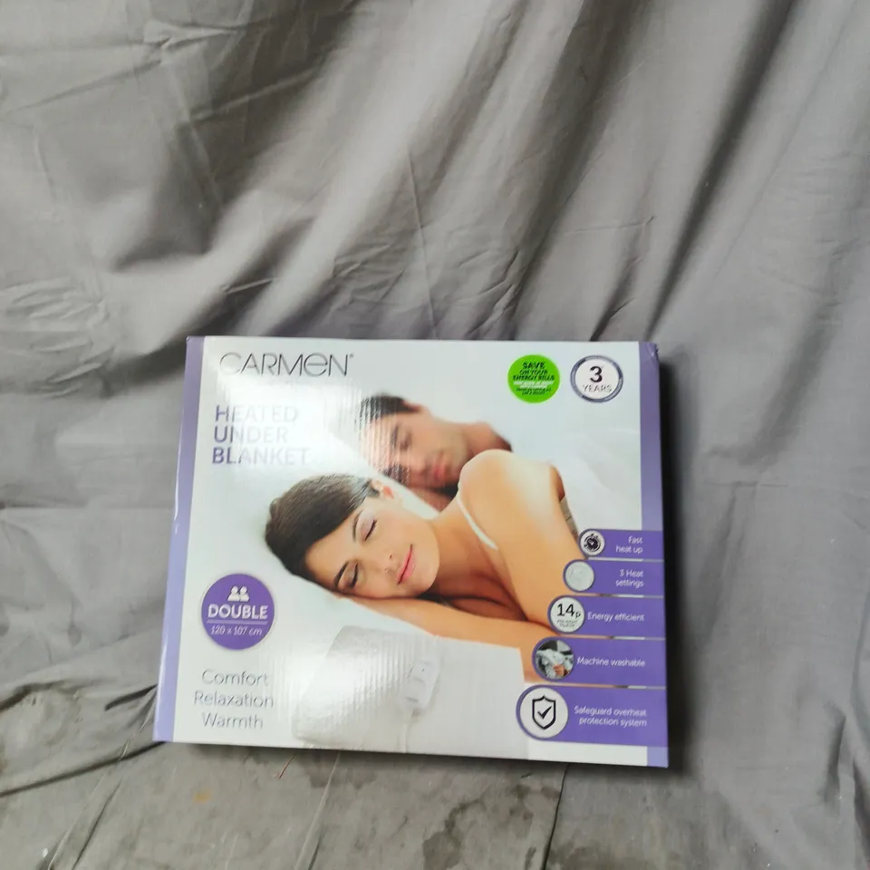 CARMEN HEATED UNDER BLANKET – DOUBLE, 120 X 107 CM
