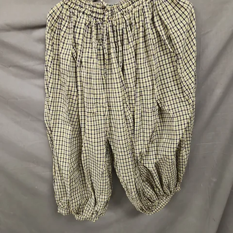 ARODAZI BALLOON TROUSERS IN CHECK MULTI ONE SIZE