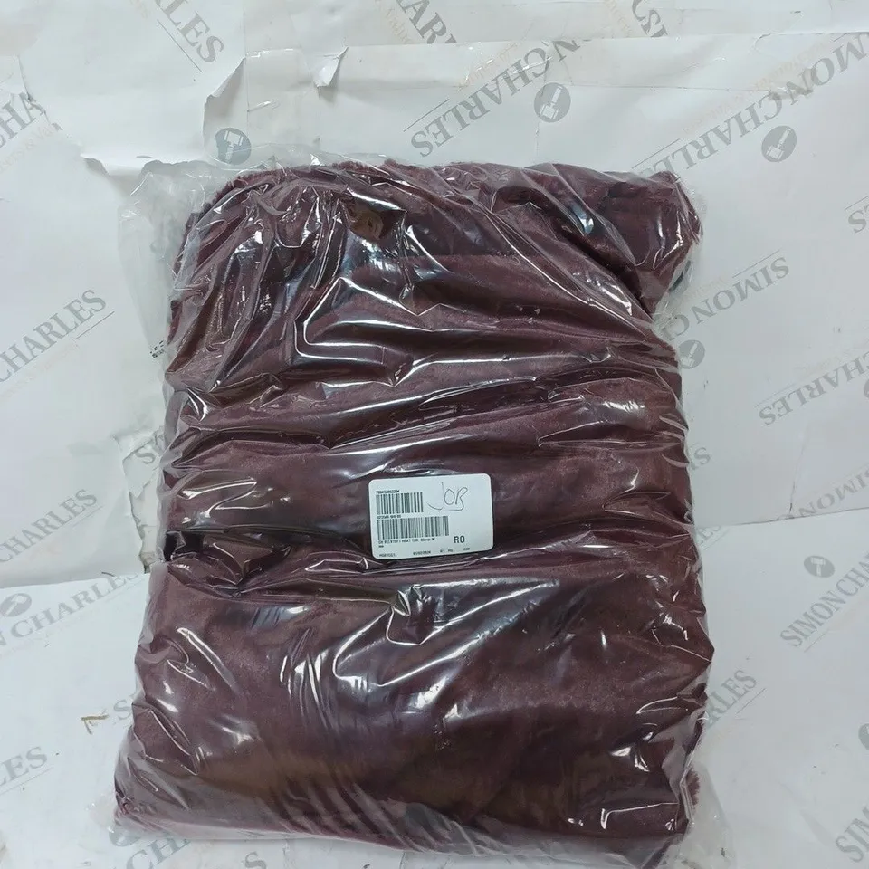 BOXED COZEE HOME VELVETSOFT HEATED THROW IN SHIRAZ WINE