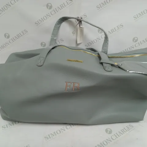 KATIE LOXTON 'FB' TRAVEL BAG IN LIGHT BLUE