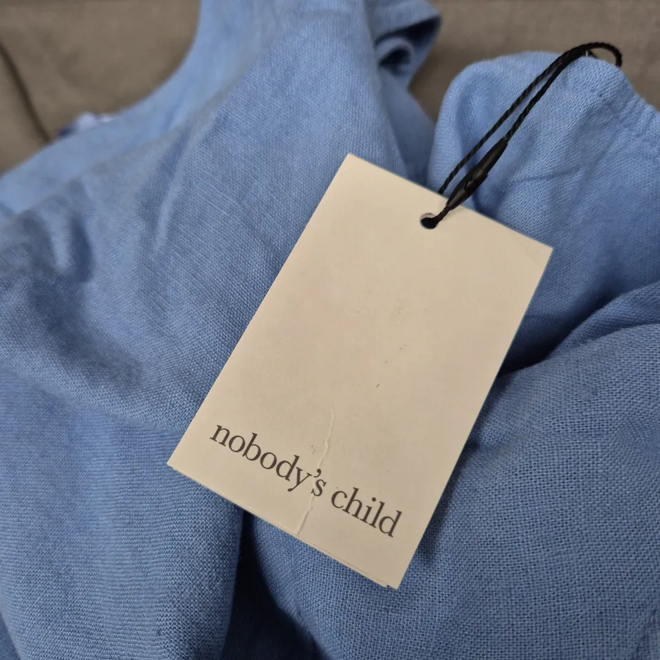 UK 16 NOBODY'S CHILD STANLEY TOP – LINEN BLUE