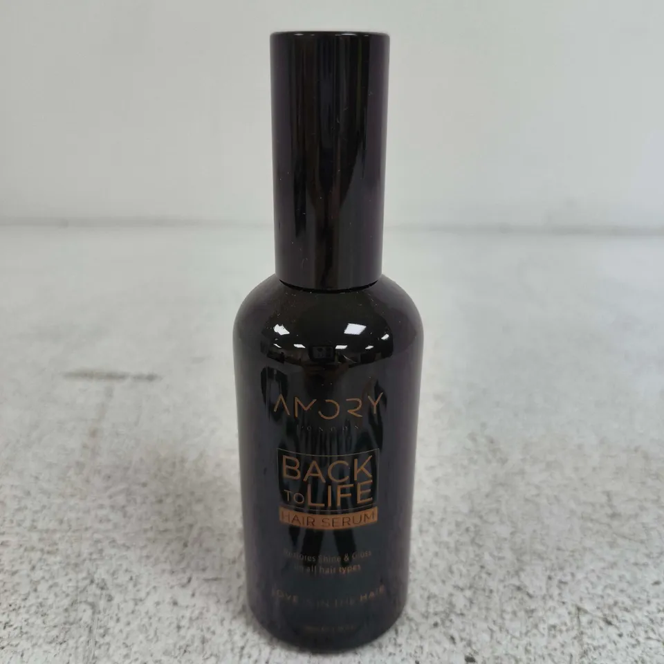 BACK TO LIFE HAIR SERUM – DARK GLASS BOTTLE, BLACK CAP