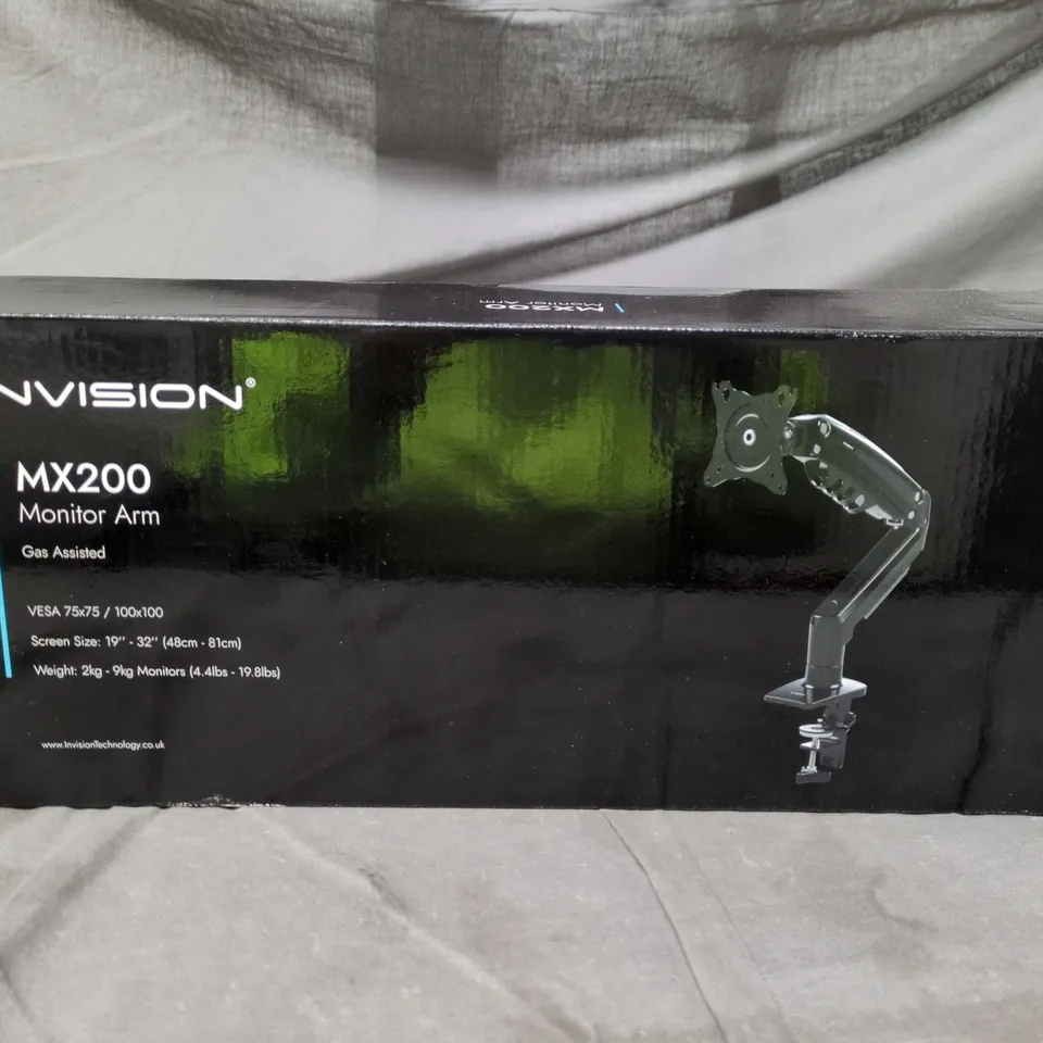 INVISION MX200 MONITOR ARM – GAS ASSISTED (BOXED)