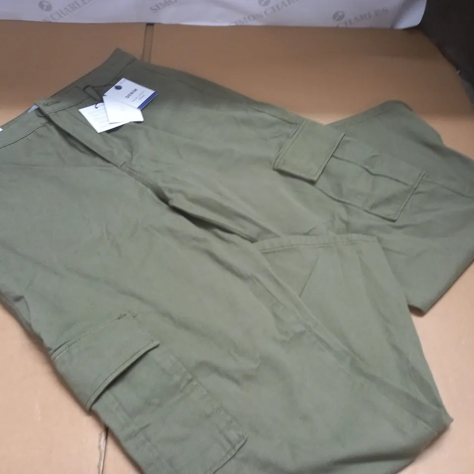 DENIM NEW LOOK KIND GREEN TROUSERS - UK 12
