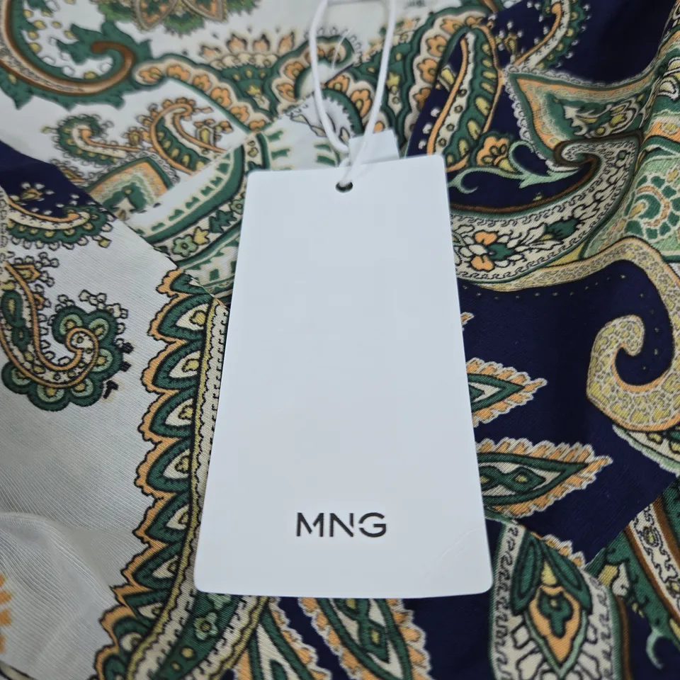 MANGO PAISLEY PATTERN DRESS UK 14 TAGGED