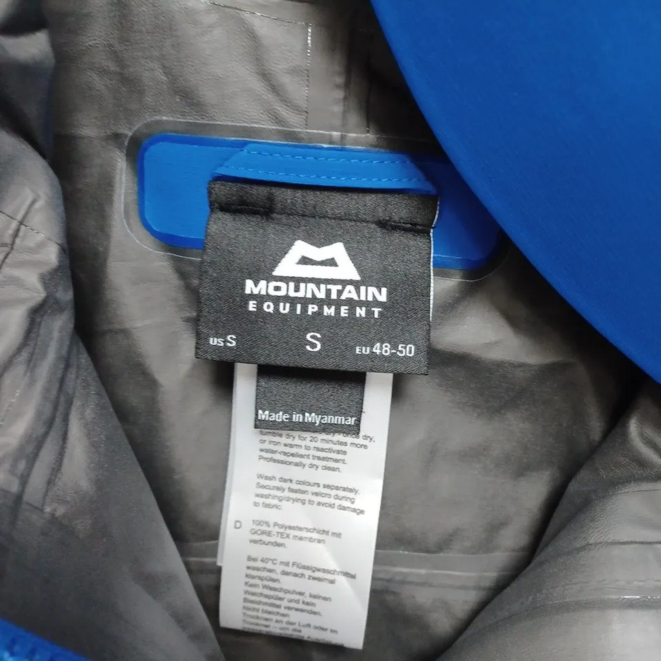 MOUNTAIN EQUIPMENT BLUE HOODED COAT- SMALL