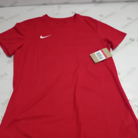NIKE WOMENS RED T-SHIRT - L