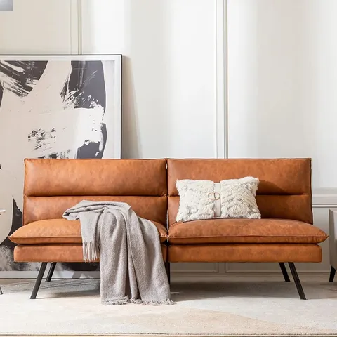 BOXED BROUMOV 3 SEATER UPHOLSTERED SOFA BED