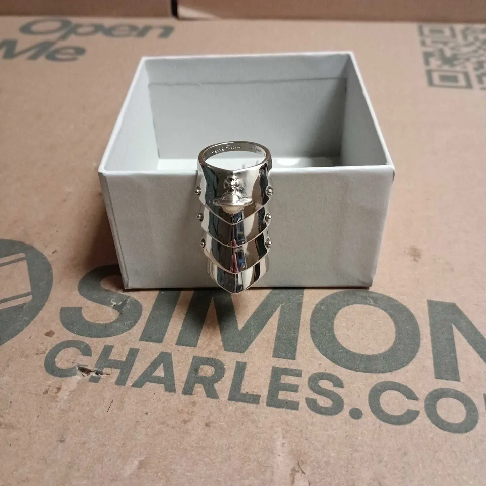 VIVIENNE WESTWOOD FINGER SHIELD/ARMOR JEWELLERY IN BOX