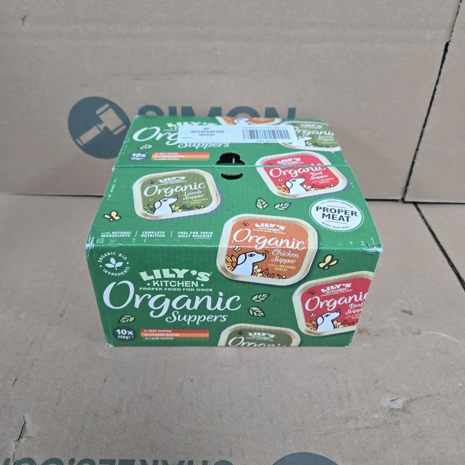 LILY'S KITCHEN ORGANIC ADULT WET DOG FOOD MIXED MULTIPACK 10X150G 