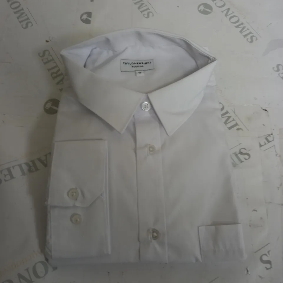 TAYLOR AND WRIGHT WHITE LONG SLEEVE SHIRT SIZE 18
