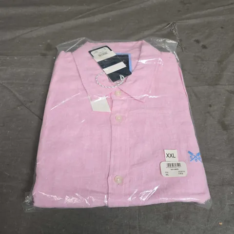 BAGGED CREW CLOTHING COMPANY SS LINEN SHIRT - SIZE 2XL