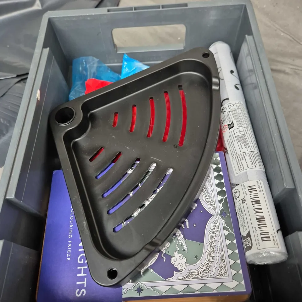 APPROXIMATELY 15 ASSORTED HOUSEHOLD PRODUCTS TO INCLUDE PLANNER JOURNAL, GENERAL PURPOSE ADHESIVE, RECHARGABLE LED FLASHLIGHT ETC