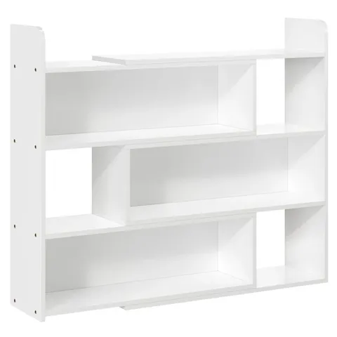 BOXED 17 STORIES ADJUSTABLE 80CM-150CM W BOOKCASE, 4 TIER BOOKSHELF 