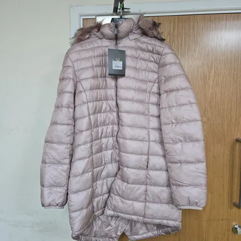 V 1969 ITALIA ROSA HOODED COAT XL WITH TAGS