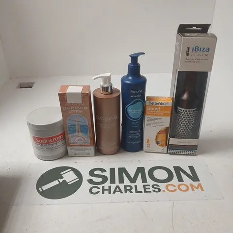 APPROXIMATELY 15 ASSORTED HEALTH & BEAUTY PRODUCTS TO INCLUDE SUDOCREM, LEG MAKEUP LOTION, GATINEAU GOLDEN GLOW, ETC - COLLECTION ONLY