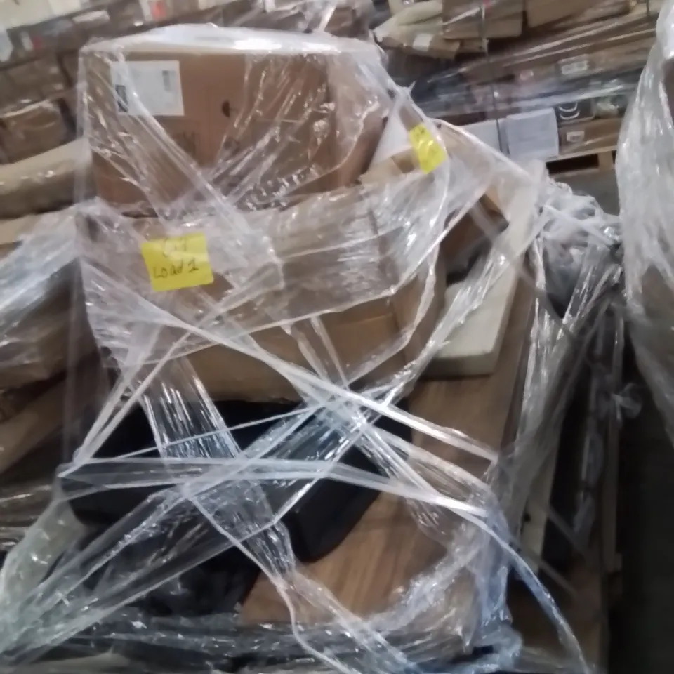 PALLET OF ASSORTED FURNITURE PARTS TO INCLUDE;ADJUSTABLE BAR STOOL,TABLE