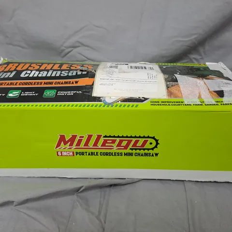 MILLEGU 6-INCH PORTABLE CORDLESS MINI CHAINSAW 