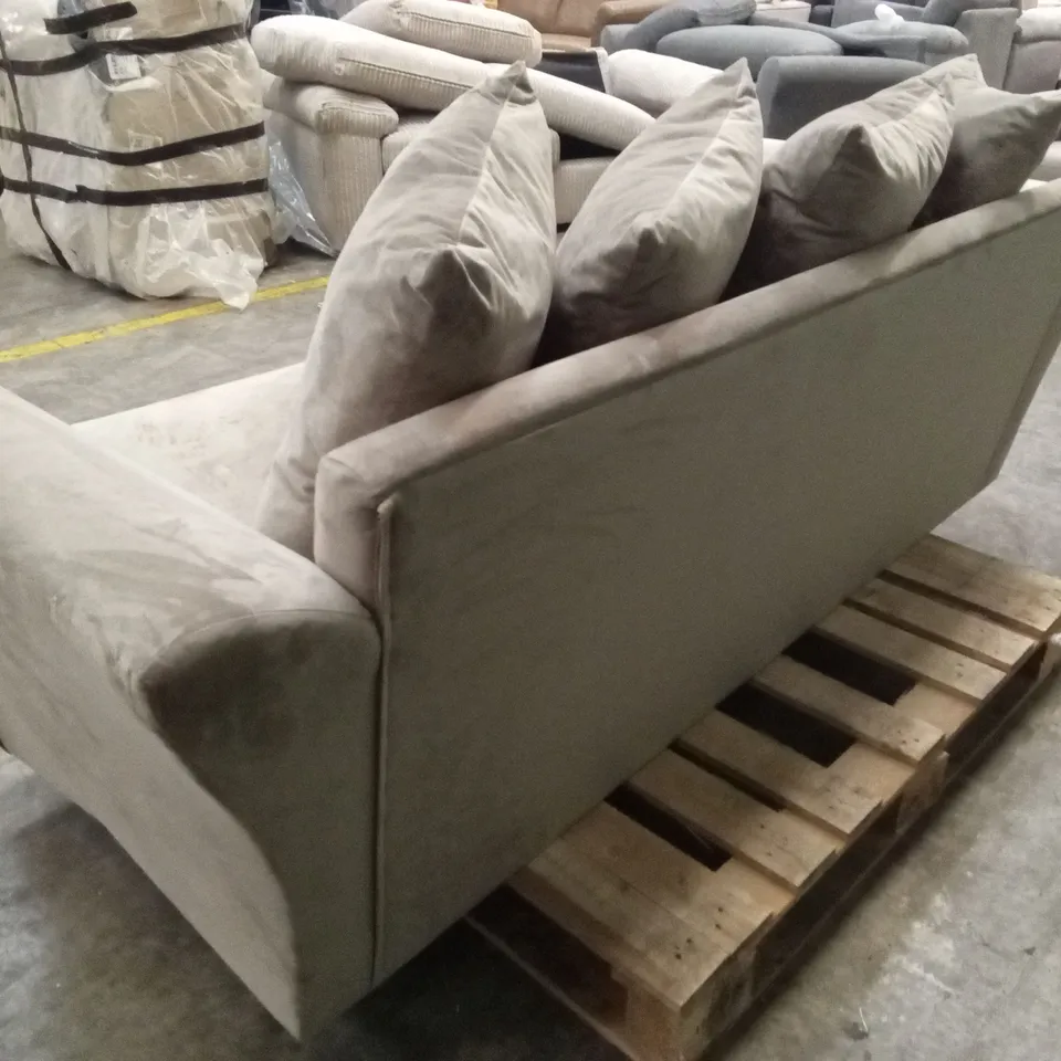 LEILA FABRIC 3 SEATER SOFA - MINK RRP £649