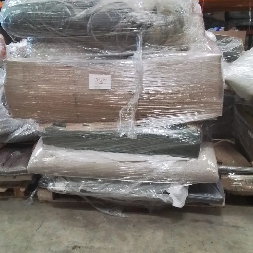 PALLET OF INCOMPLETE FURNITURE PARTS