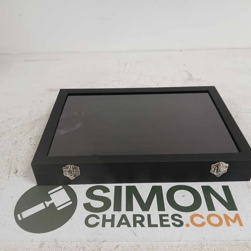 BLACK JEWELLERY/STORAGE CASE BOXED