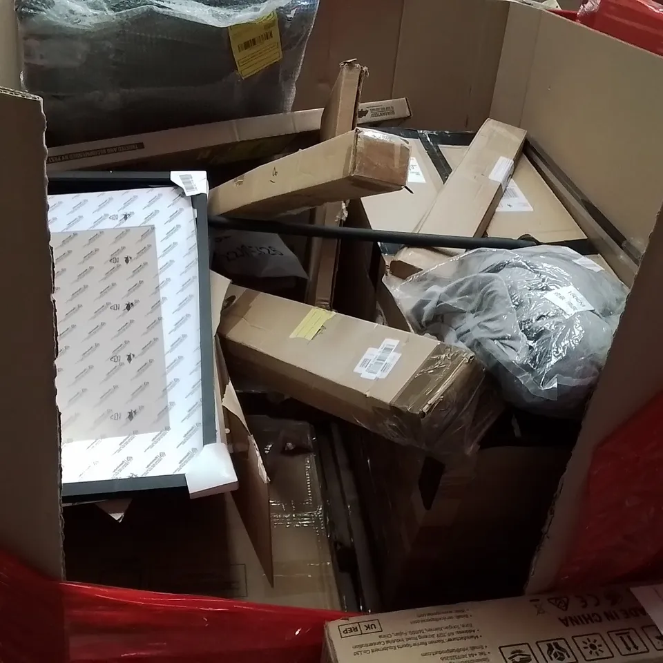 PALLET OF ASSORTED HOUSEHOLD GOODS AND PRODUCTS TO INCLUDE;WALKING PAD,RETRACTABLE SAFETY GATE,PUMP