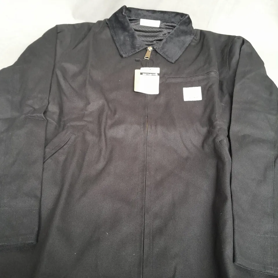 CARHARTT BLACK ZIP UP JACKET - MEDIUM