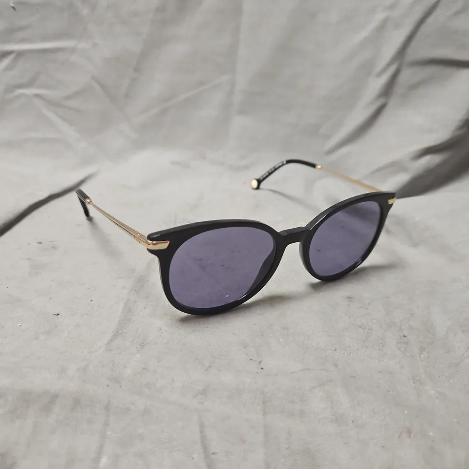 TOMMY HILFIGER SUNGLASSES TH 122 – BLACK FRAME, PURPLE LENSES