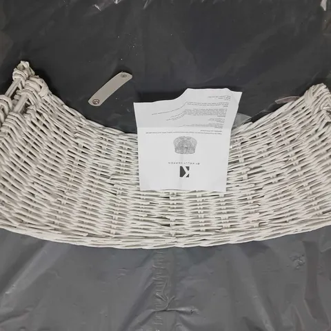 K BY KELLY HOPPEN WICKER STYLE TREE SKIRT IN WHITE